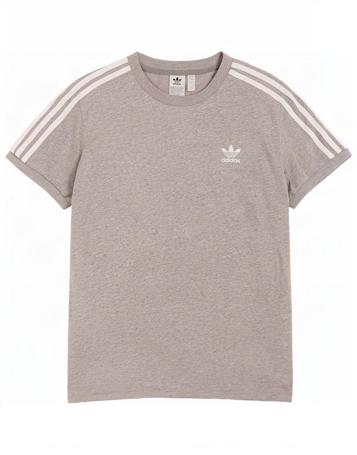 Camiseta Feminina Adidas Top UK 12 Algodão Cinza Médio
