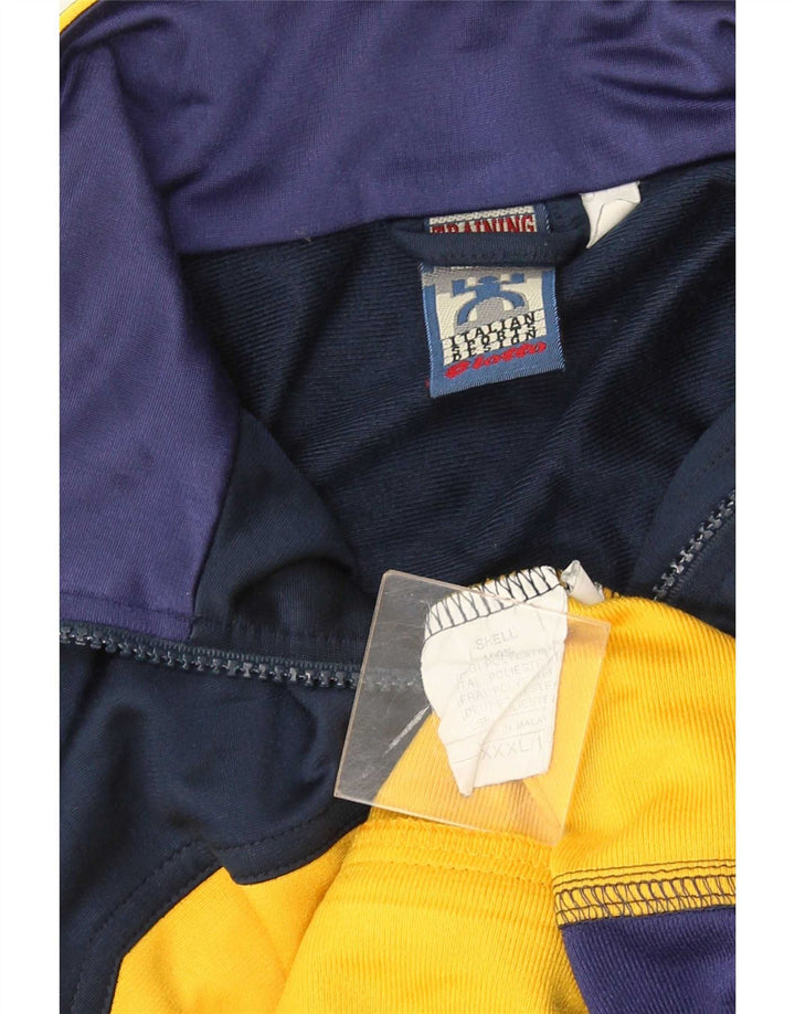 Lotto Womens Tracksuit Top Jacket UK 22 3XL Azul marinho Colourblock Poliéster