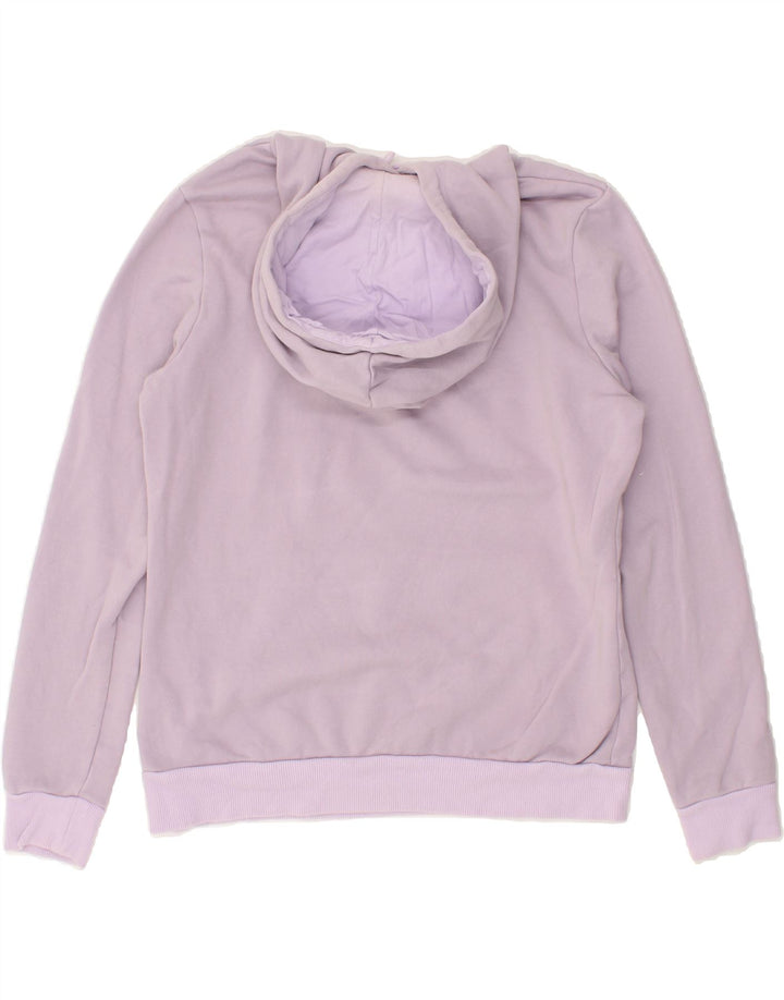 PUMA Womens Graphic Hoodie Jumper UK 14 Medium Purple Cotton Vintage Puma and Second-Hand Puma from Messina Hembry 
