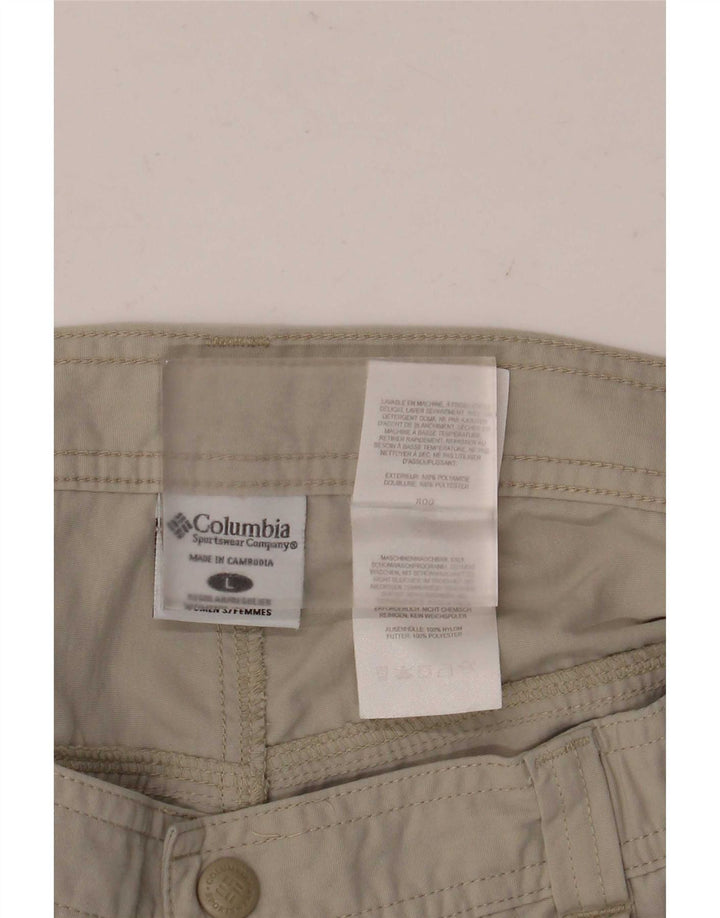 Columbia Mens Cargo Shorts Grande W36 Cinza Poliamida