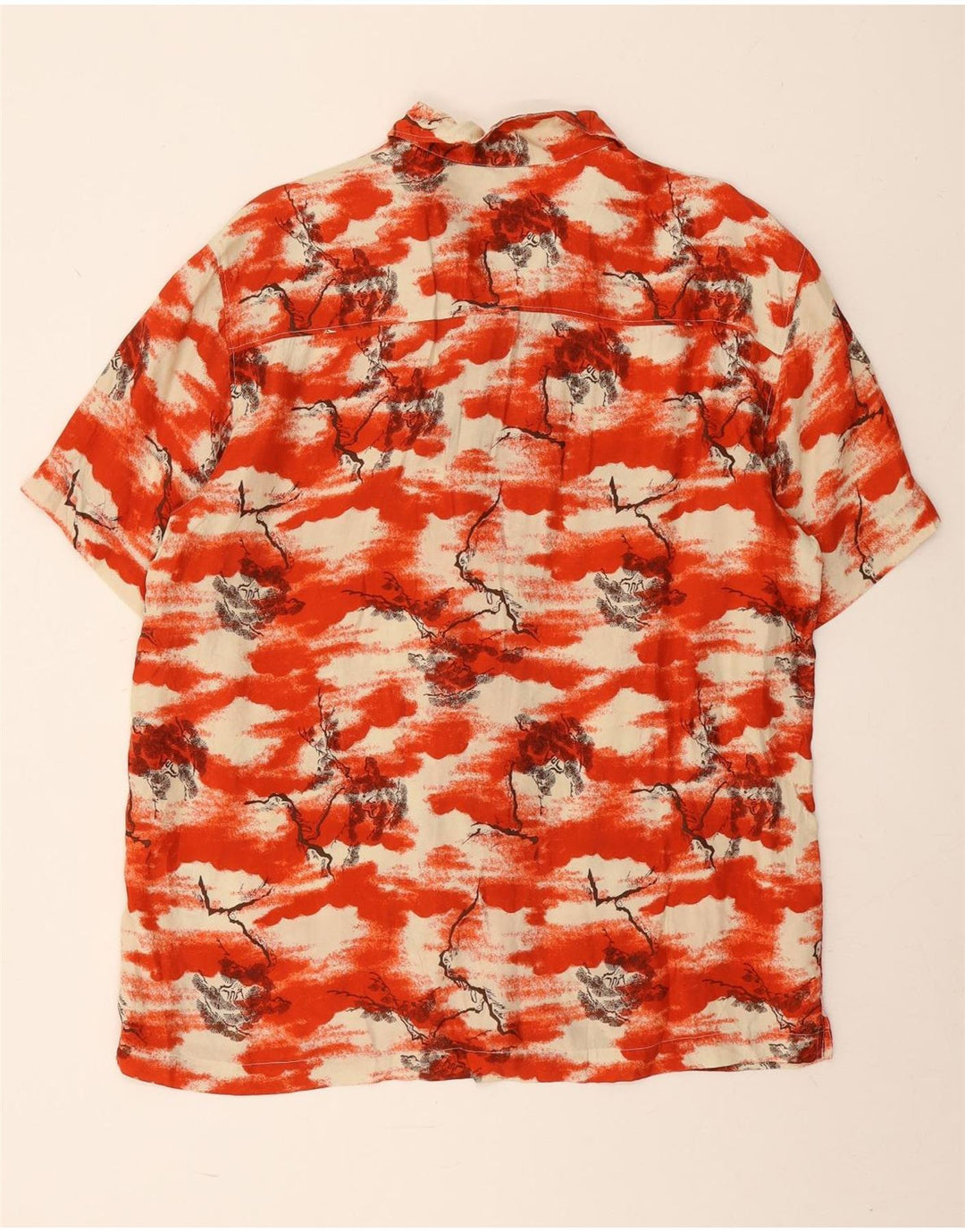 Camisa masculina de manga curta Superdry XL Red Tie Dye Cupro