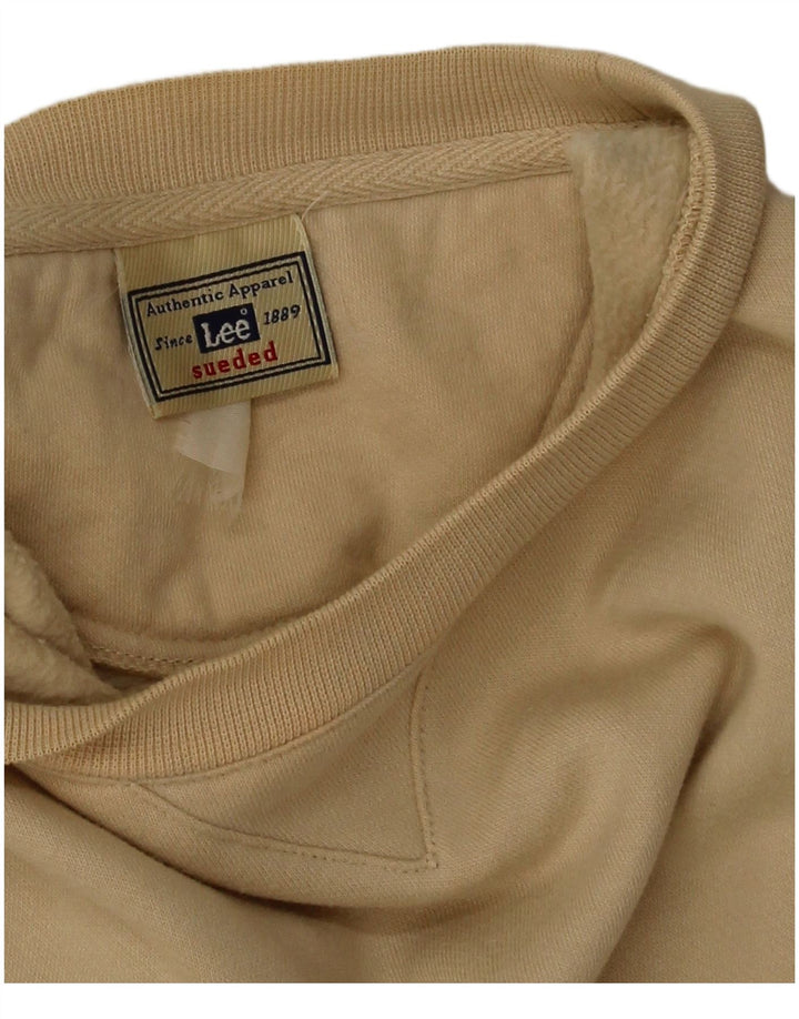 Lee moletom masculino jumper grande bege