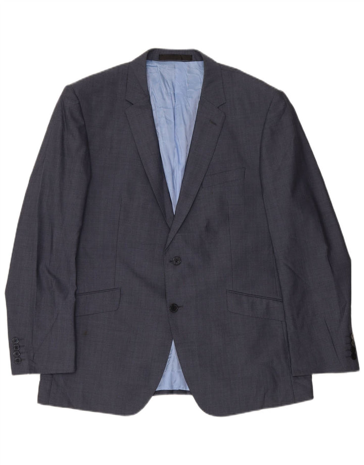 Jaqueta Blazer Masculina Marks & Spencer Tailored Fit Reino Unido 38 Azul Marinho Médio