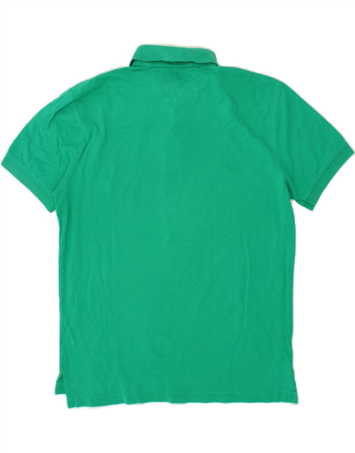 TOMMY HILFIGER Mens Polo Shirt XL Green Cotton Vintage Tommy Hilfiger and Second-Hand Tommy Hilfiger from Messina Hembry 