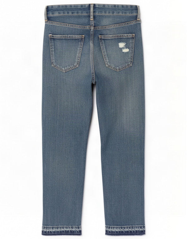 Zara Jeans retos femininos desgastados UE 36 XS W26 L28 Azul