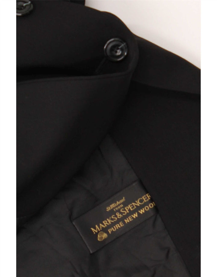 Michael 5 botões Blazer feminino Marks & Spencer Reino Unido 14 grande preto