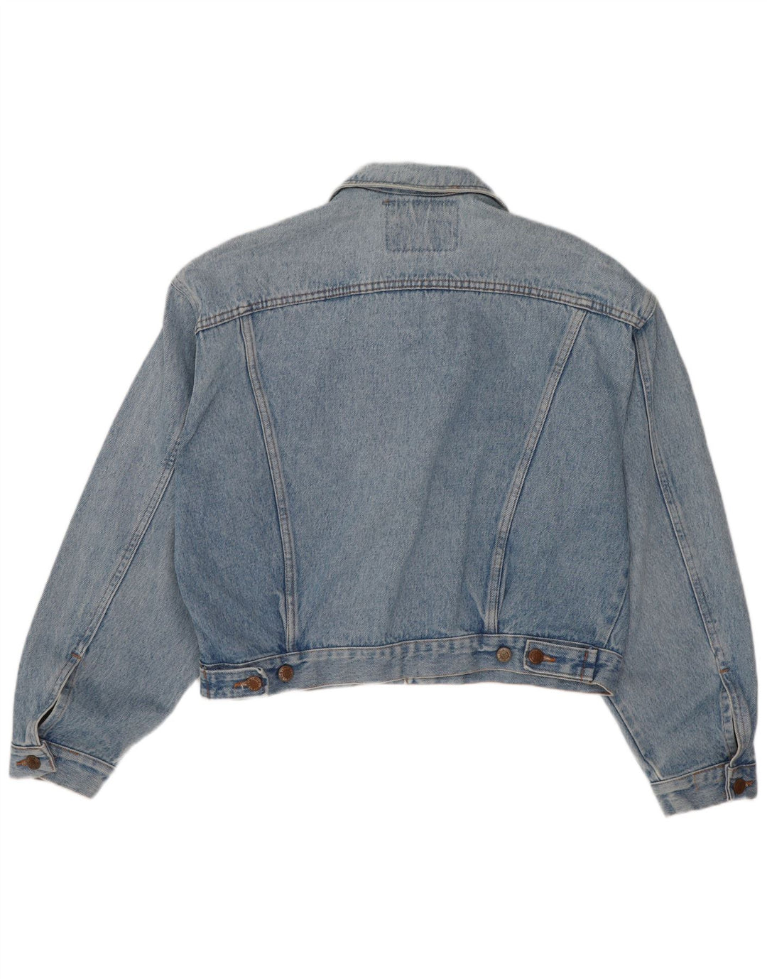 Jaqueta jeans masculina selvagem UK 38 algodão azul médio