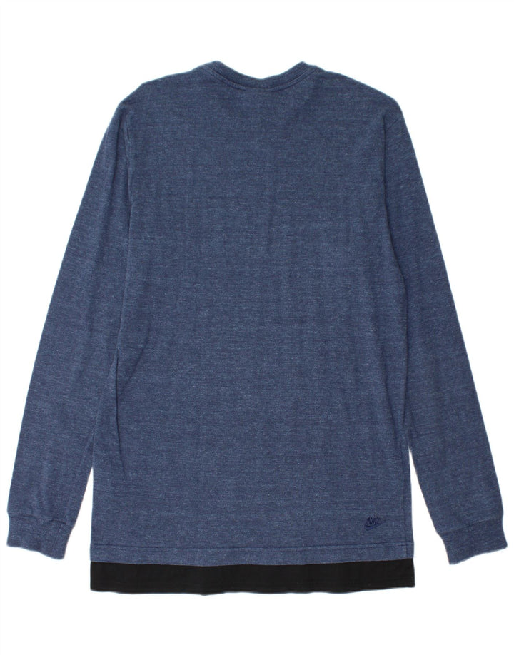 Moletom feminino Nike Jumper UK 12 médio azul algodão