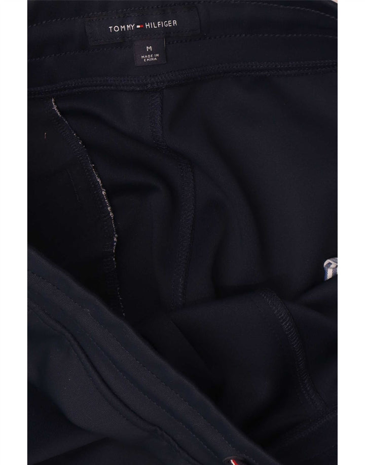 Calça de treino masculina Tommy Hilfiger médio azul marinho colorblock