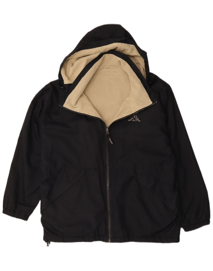 Jaqueta masculina reversível com capuz Kappa UK 36 pequena azul marinho