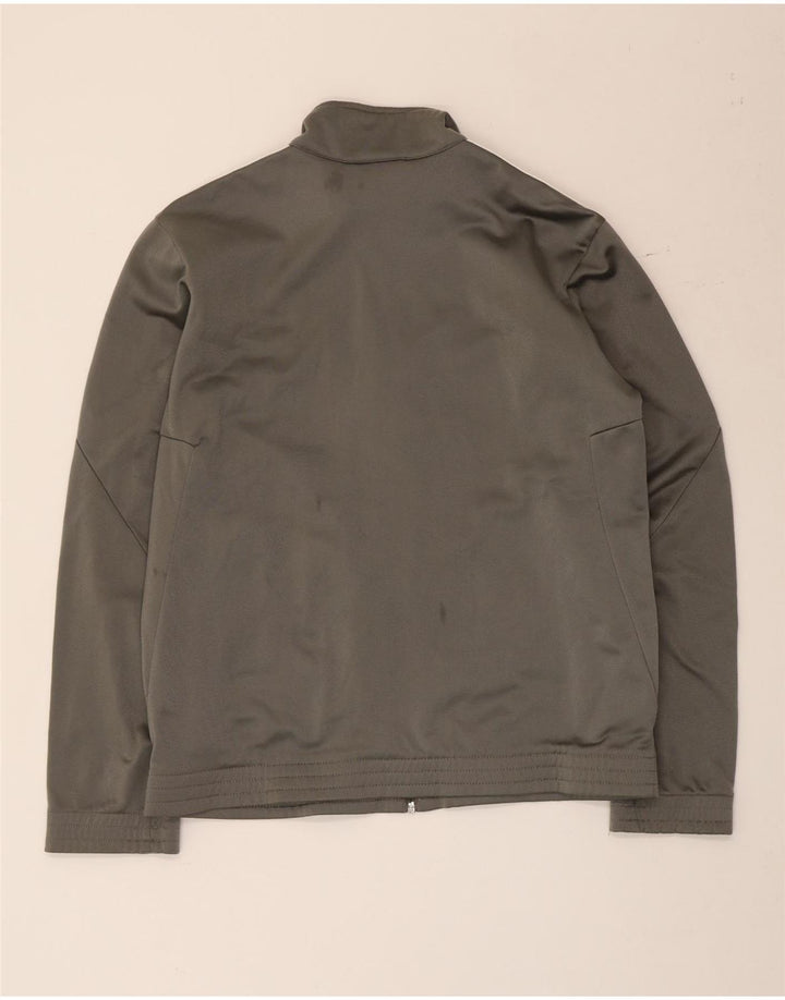 Adidas Mens Treino Top Jaqueta Pequena Cinza Colorblock Poliéster