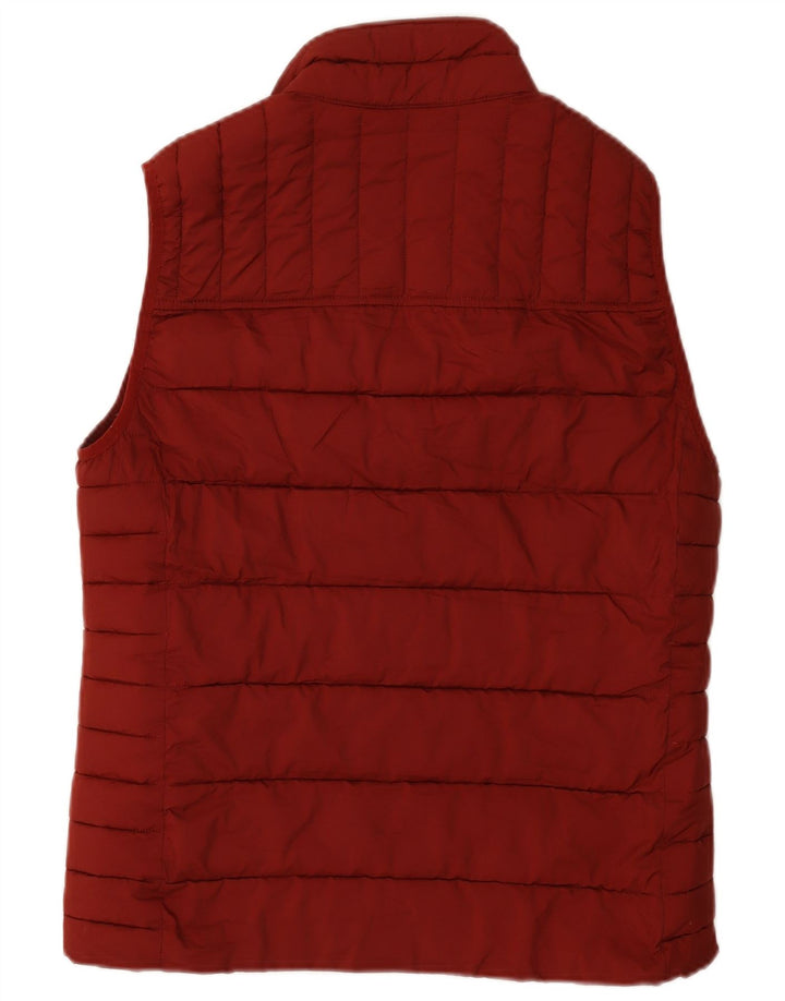Joules Mens acolchoado Gilet UK 38 poliéster médio Borgonha