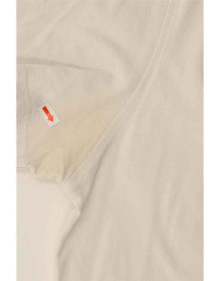 TOMMY HILFIGER Mens T-Shirt Top Medium White Cotton Vintage Tommy Hilfiger and Second-Hand Tommy Hilfiger from Messina Hembry 