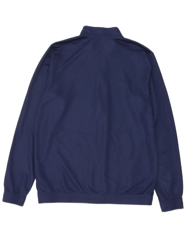 Adidas Mens Treino Top Jaqueta Grande Poliéster Azul Marinho
