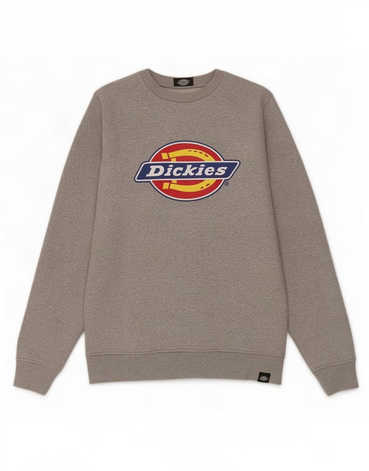 Suéter gráfico masculino Dickies algodão manchado cinza médio