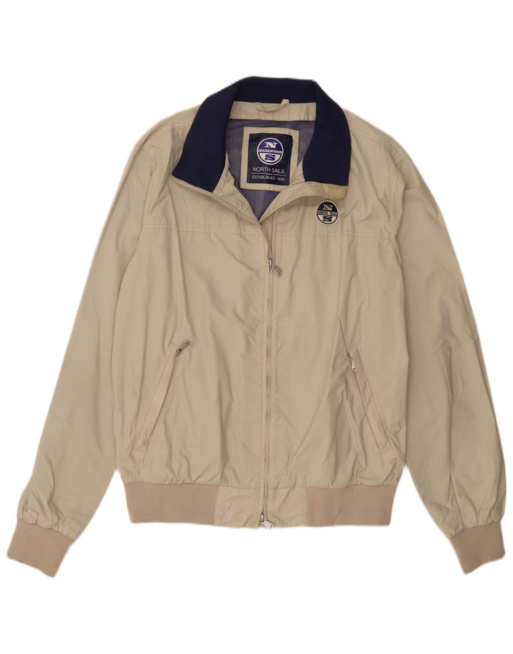 Jaqueta bomber feminina North Sails UK 18 XL bege poliamida