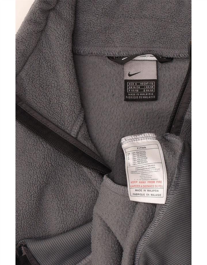 Jaqueta Nike Masculina Fleece UK 36/38 Pequena Cinza Poliéster
