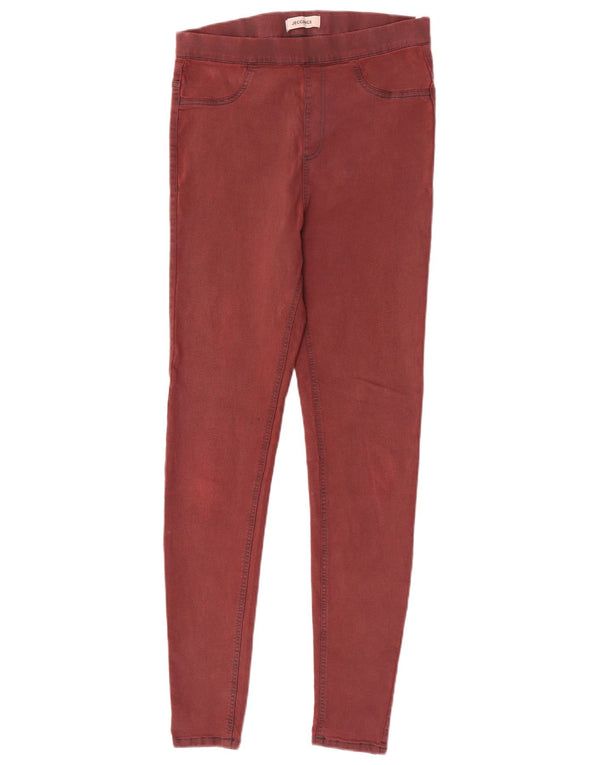 Calça jeans feminina Marks & Spencer UK 12 médio W30 L30 algodão vermelho