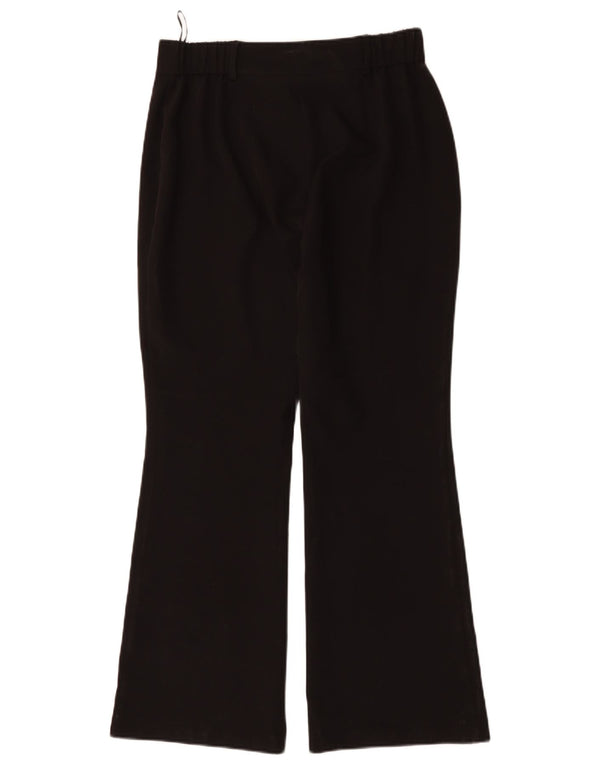 Calça casual feminina LIPSY Bootcut UK 12 médio W30 L30 poliéster preto