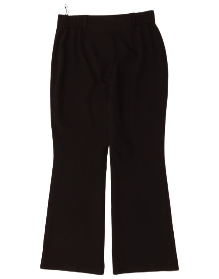 Calça casual feminina LIPSY Bootcut UK 12 médio W30 L30 poliéster preto