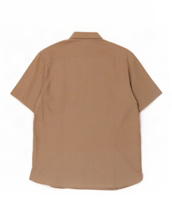 Camisa masculina de manga curta Calvin Klein Jeans 2XL bege