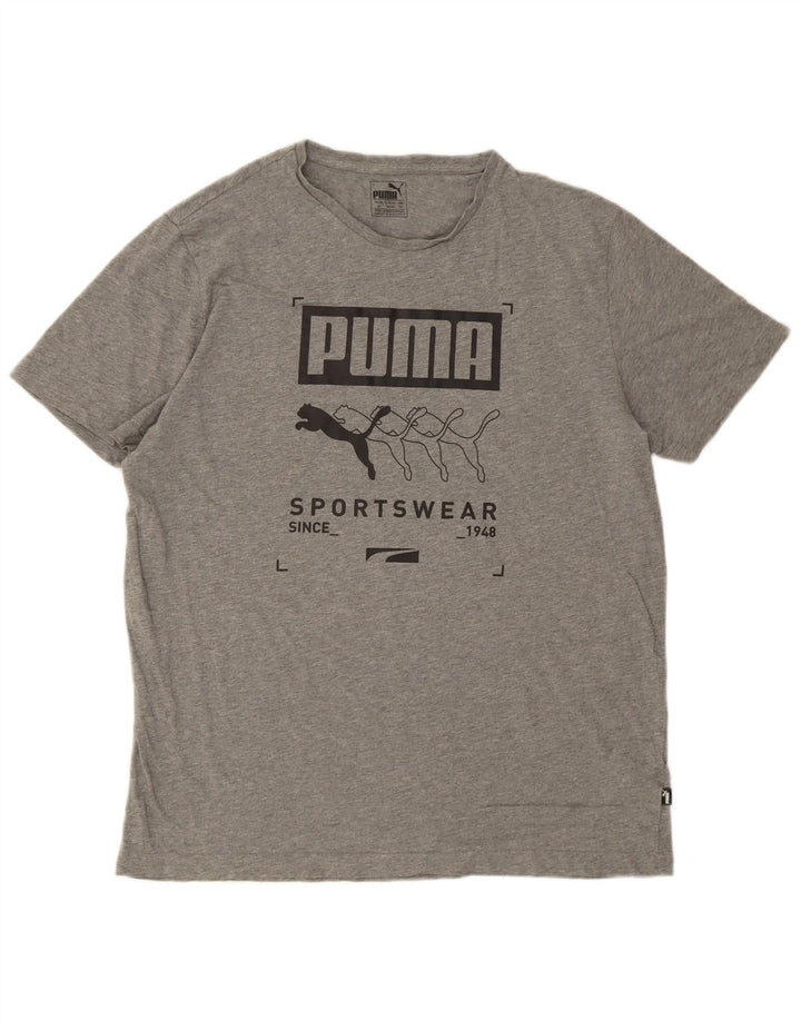 Puma Camiseta Masculina Graphic Top XL Algodão Cinza