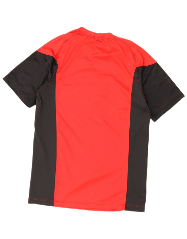 Camiseta Nike Masculina Dri Fit Graphic Top Pequeno Colorblock Vermelho Poliéster