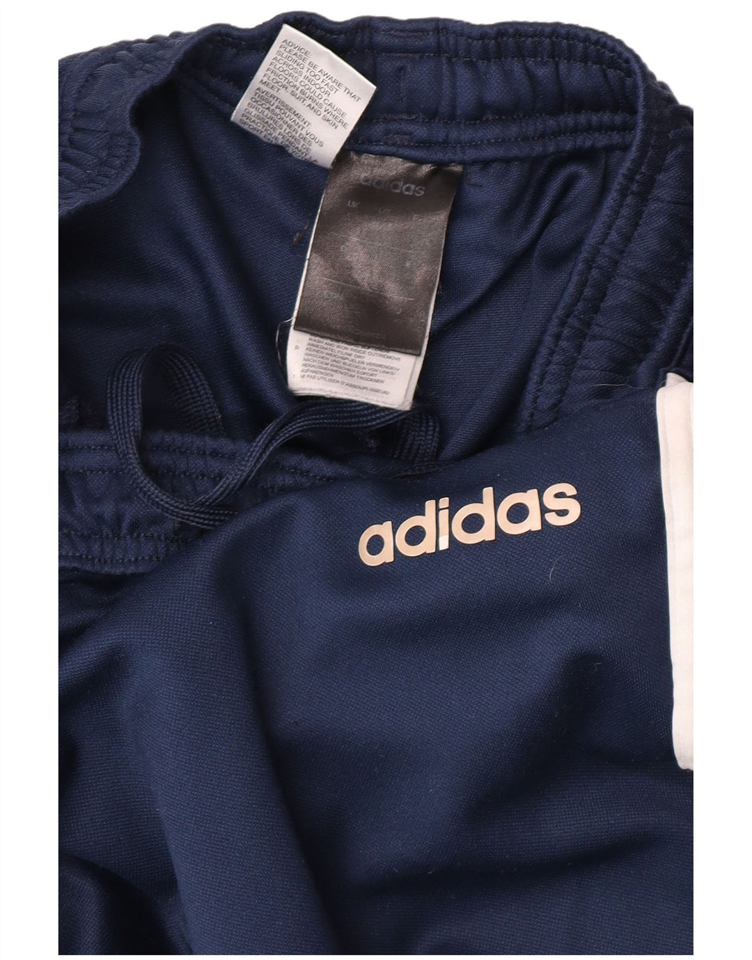 Calças de treino Adidas Mens Climalite XS azul marinho poliéster