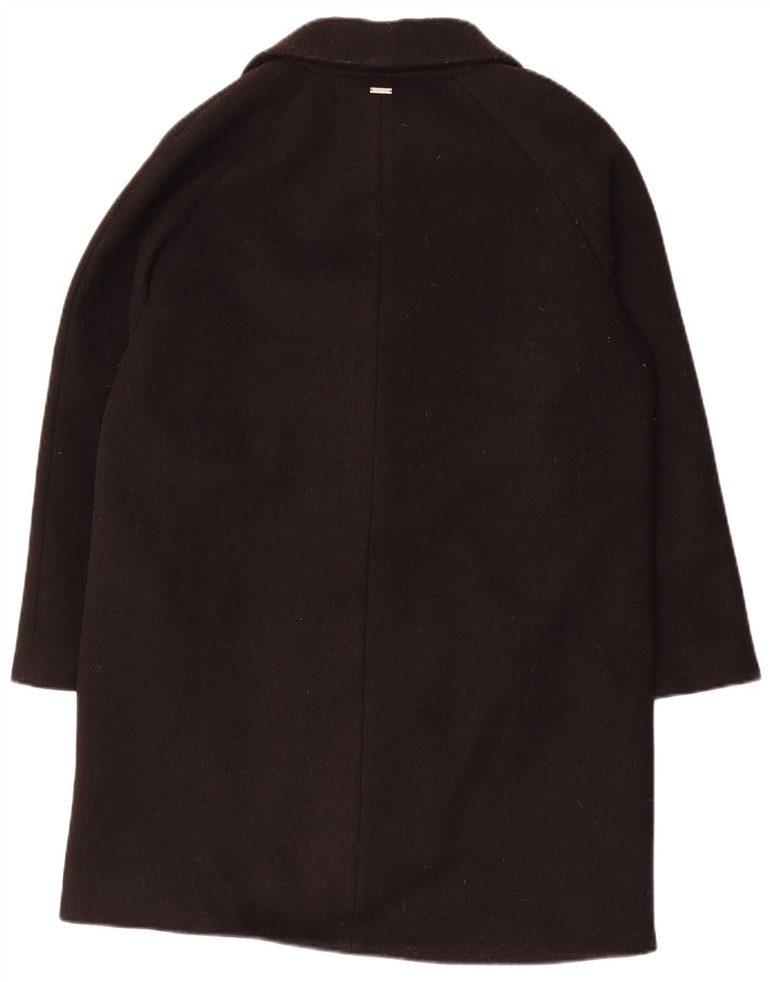 Guess Casaco Feminino Oversized Double Breasted UK 10 Pequeno Poliéster Preto