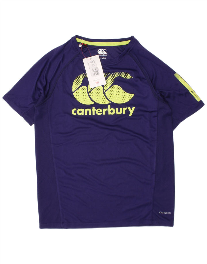 Camiseta gráfica Canterbury Boys 11-12 anos poliéster roxo