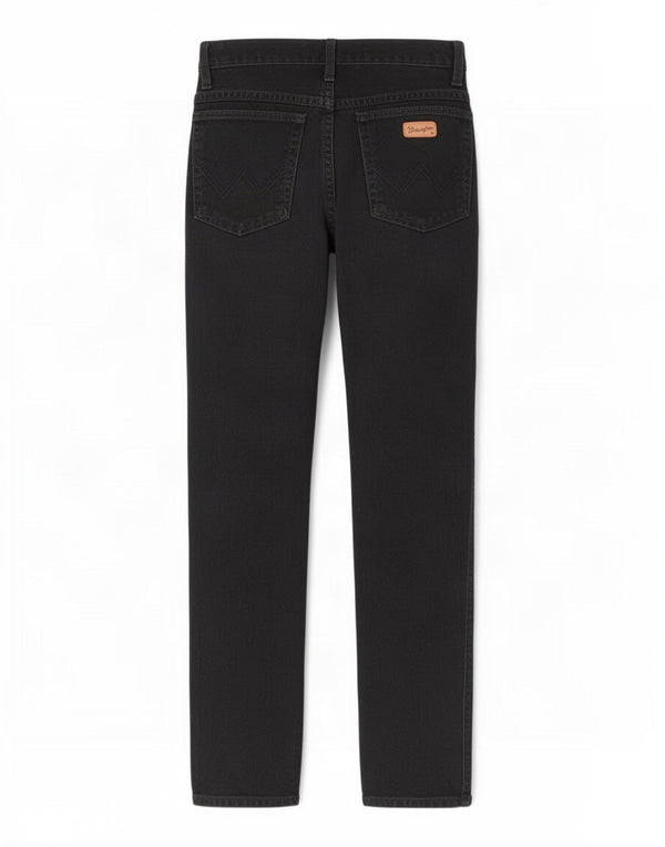 Wrangler Masculino Texas Straight Jeans W32 L34 Algodão Preto