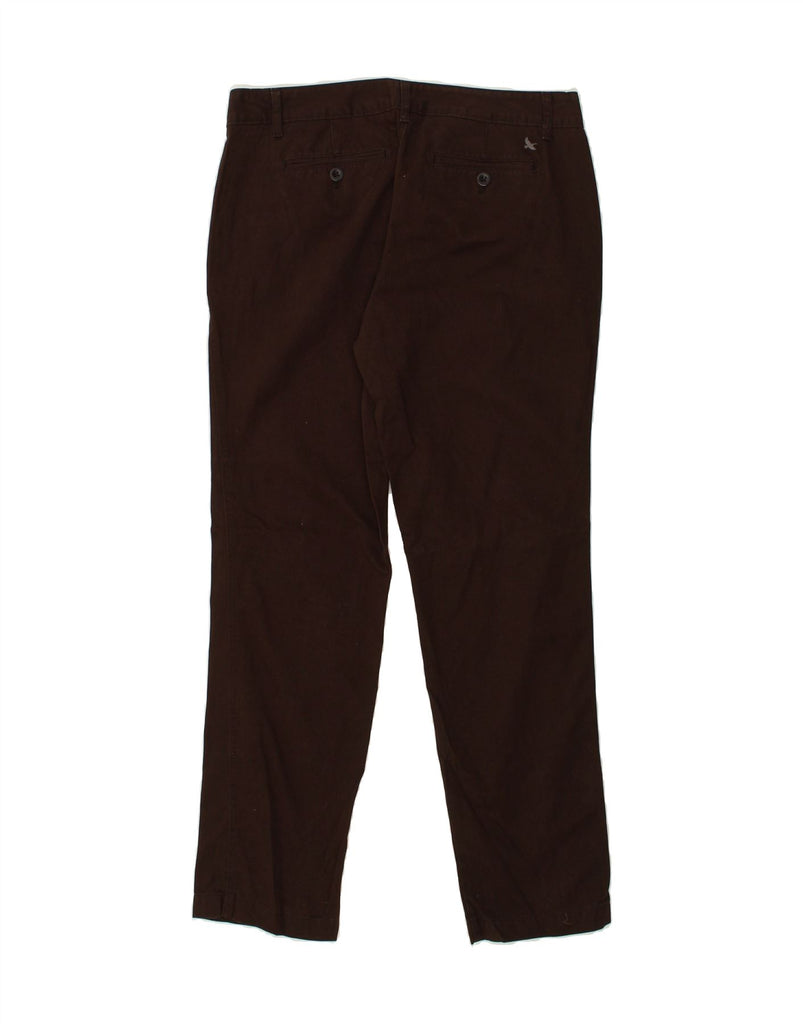 EDDIE BAUER Womens Slim Chino Trousers US 10 Large W34 L31 Brown Cotton | Vintage Eddie Bauer | Thrift | Second-Hand Eddie Bauer | Used Clothing | Messina Hembry 