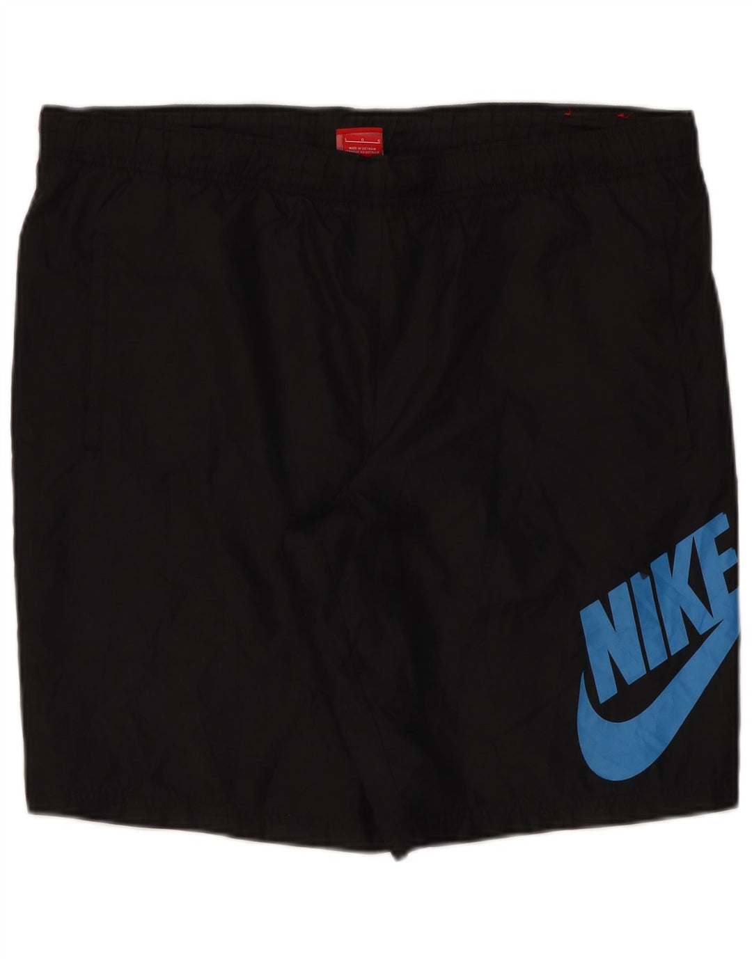 Shorts esportivos gráficos masculinos Nike grande poliéster preto