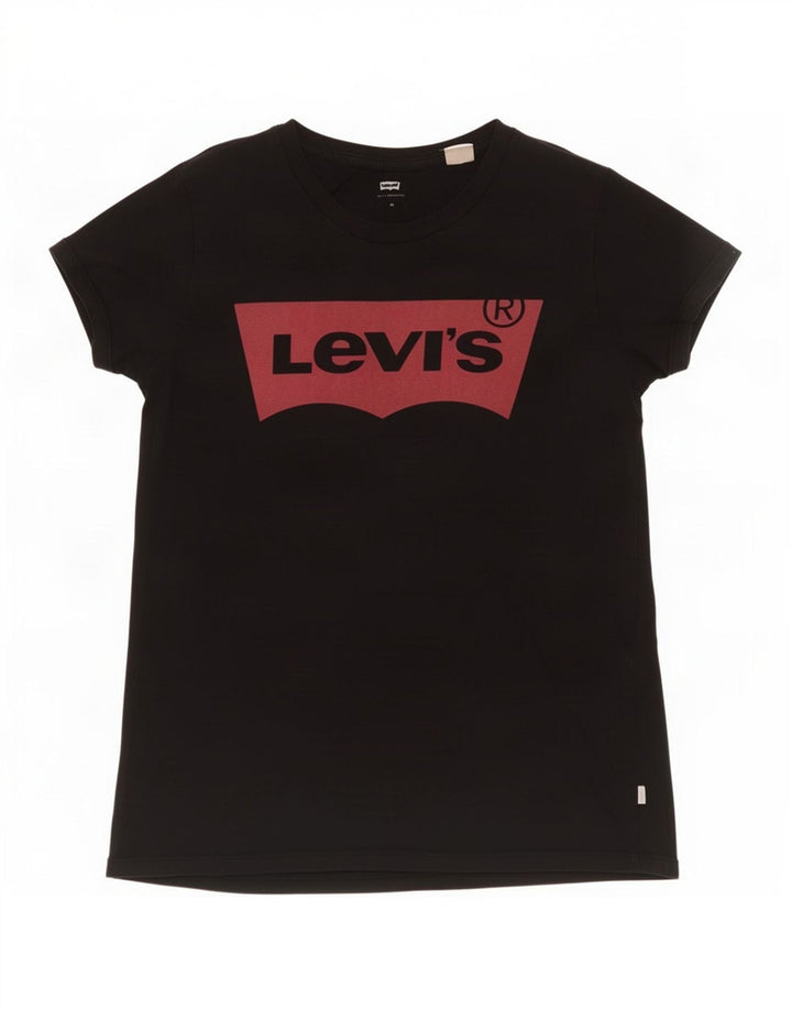Camiseta feminina gráfica Levi's UK 12 médio preto
