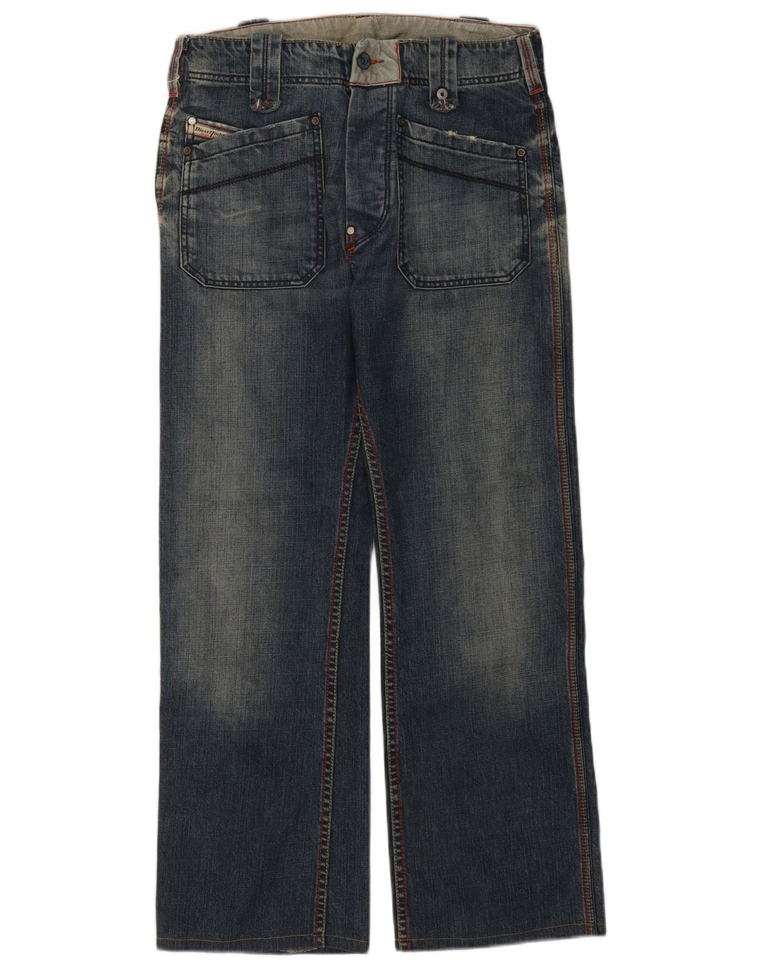Jeans retos femininos Diesel W29 L28 algodão azul