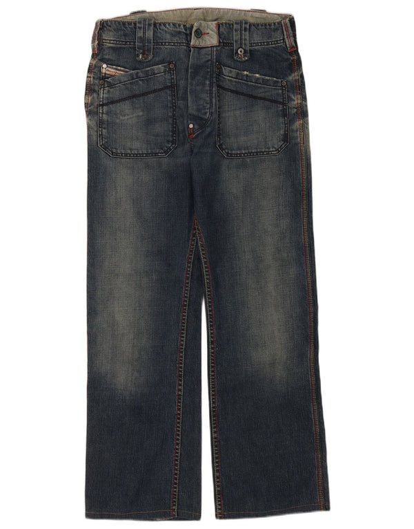 Jeans retos femininos Diesel W29 L28 algodão azul
