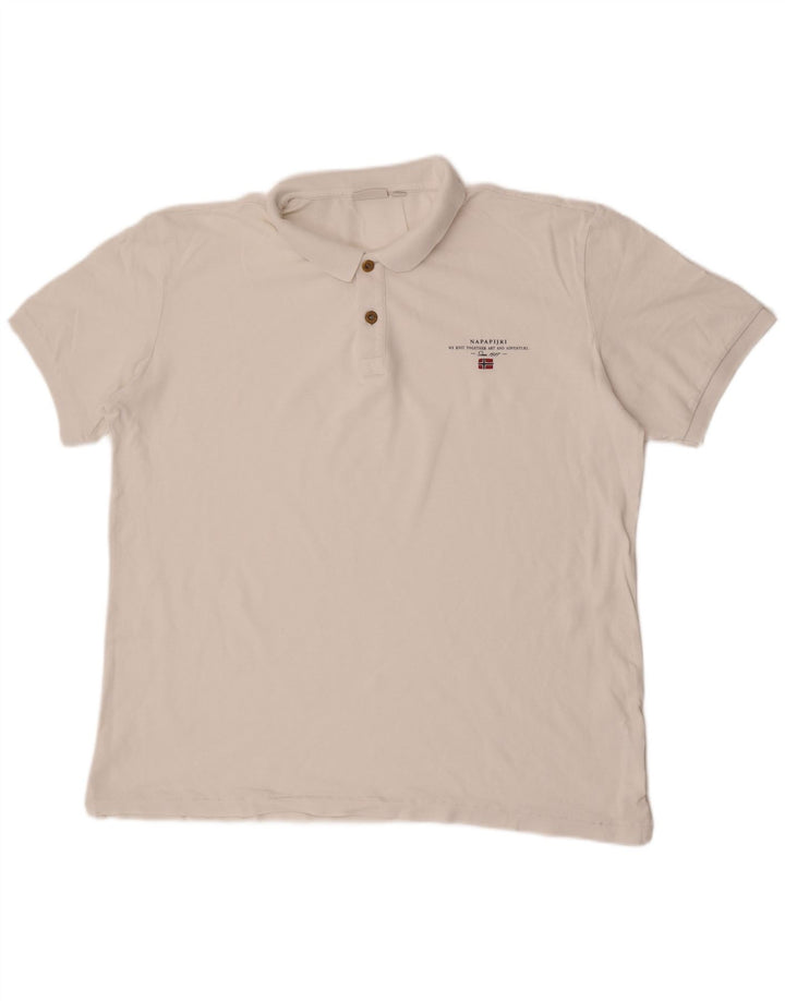 Camisa polo masculina Napapijri 2XL branca