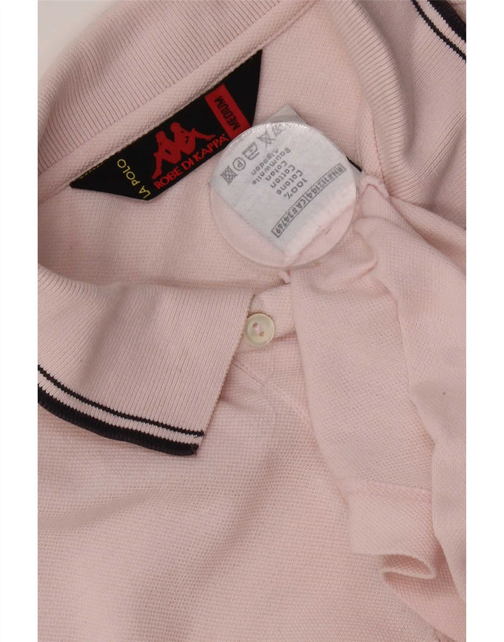 Camisa polo masculina Kappa médio algodão rosa