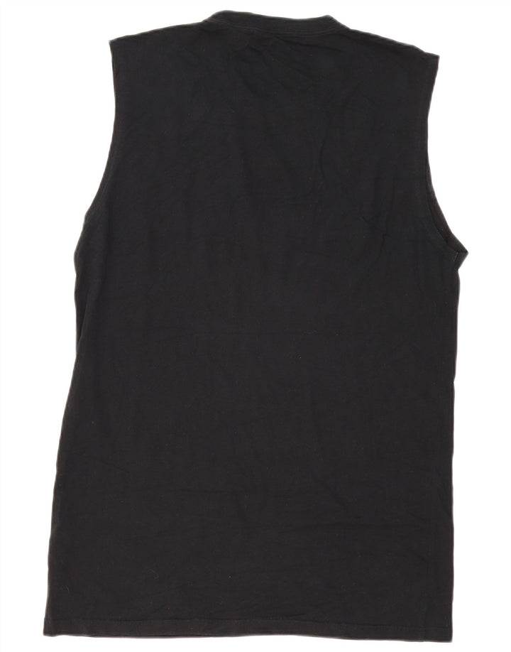 Converse Mens Graphic Vest Top Grande Algodão Preto