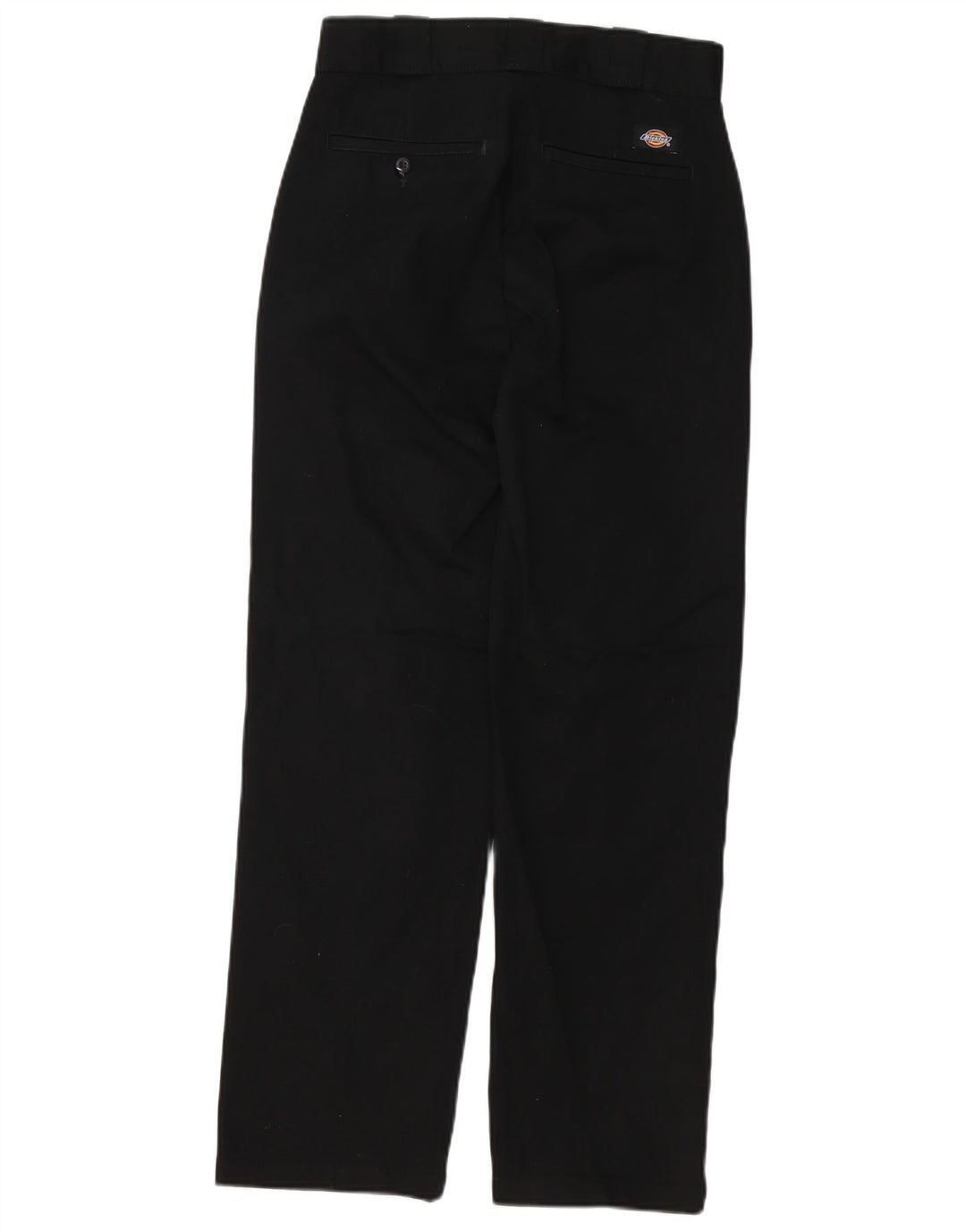 Calças Chino retas masculinas Dickies W26 L29 poliéster preto