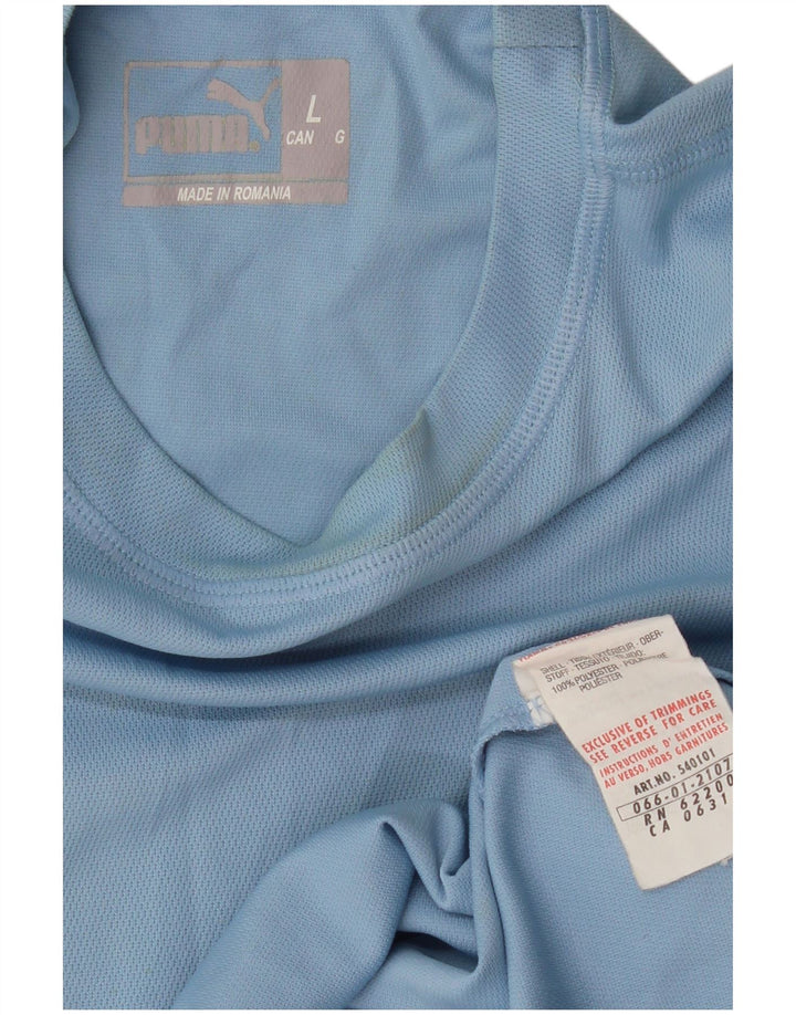 Camiseta masculina PUMA grande poliéster azul