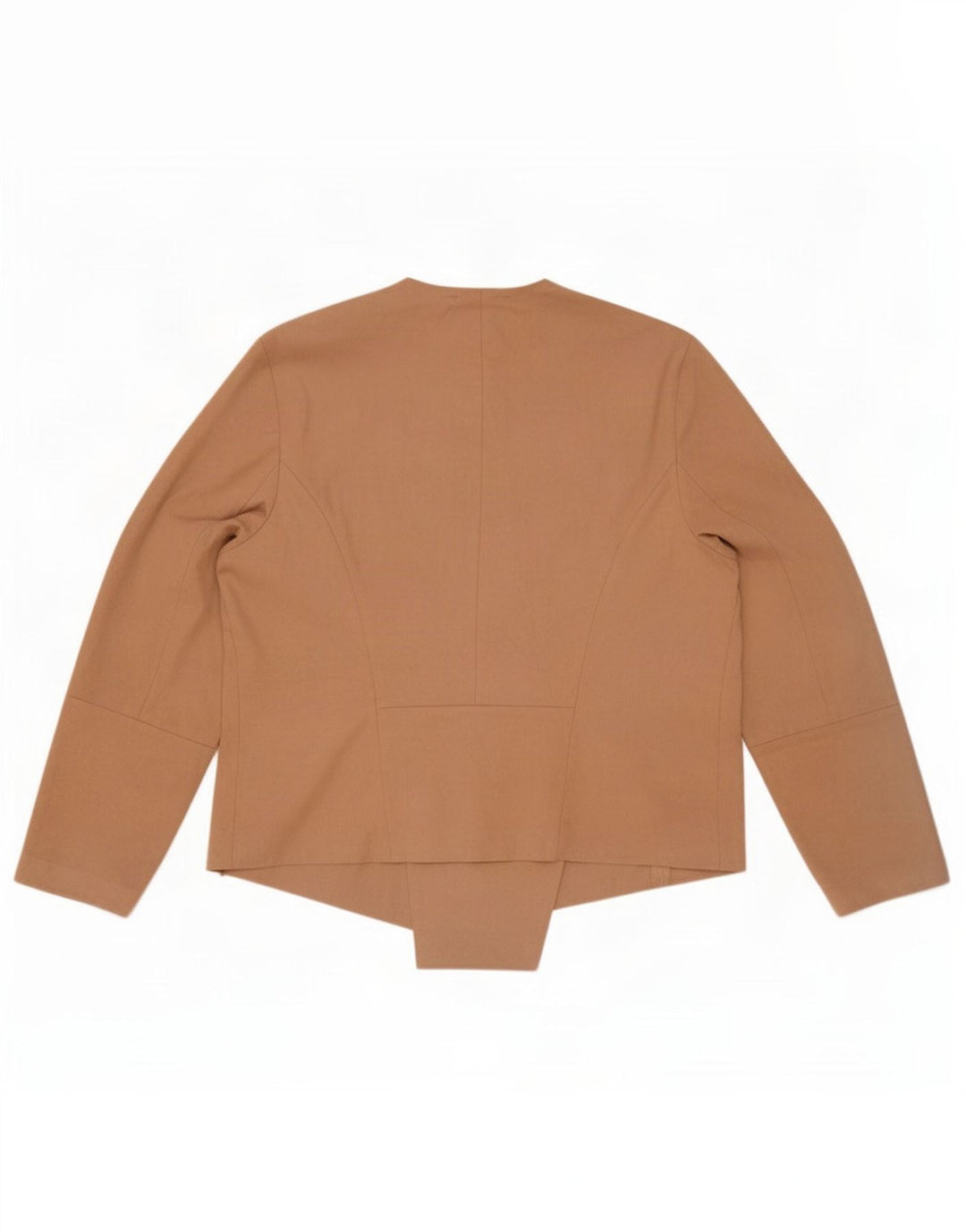 Top cardigã aberto feminino Marks & Spencer Reino Unido 18 XL bege poliéster