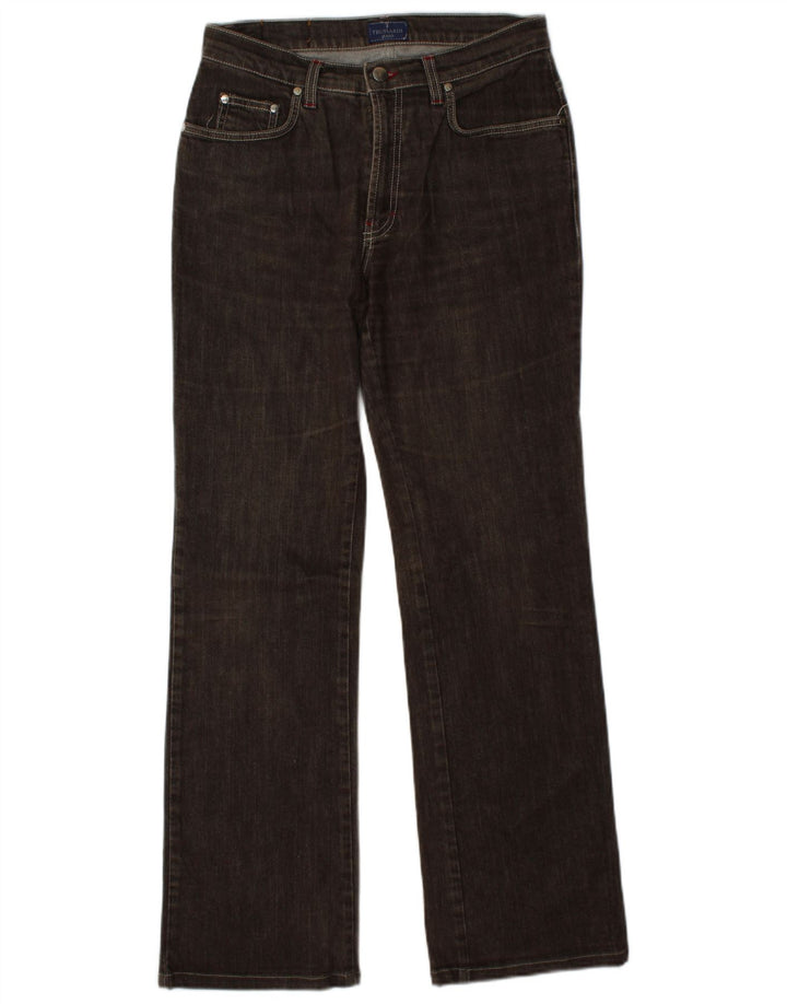 Jeans retos masculinos TRUSSARDI W29 L31 algodão marrom