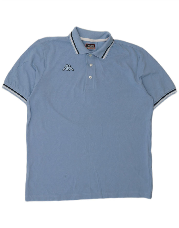 Camisa polo masculina Kappa XL algodão azul