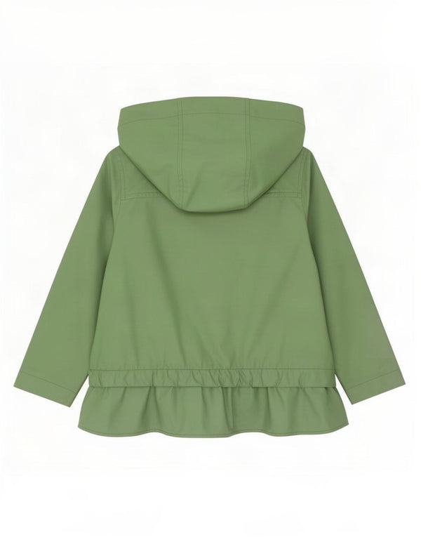 Michael Kors Baby Girls Hooded Rain Jacket 18-24 Months Green Polyurethane