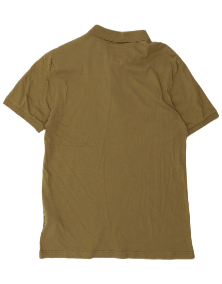 Camisa polo masculina gráfica COLMAR grande algodão cáqui