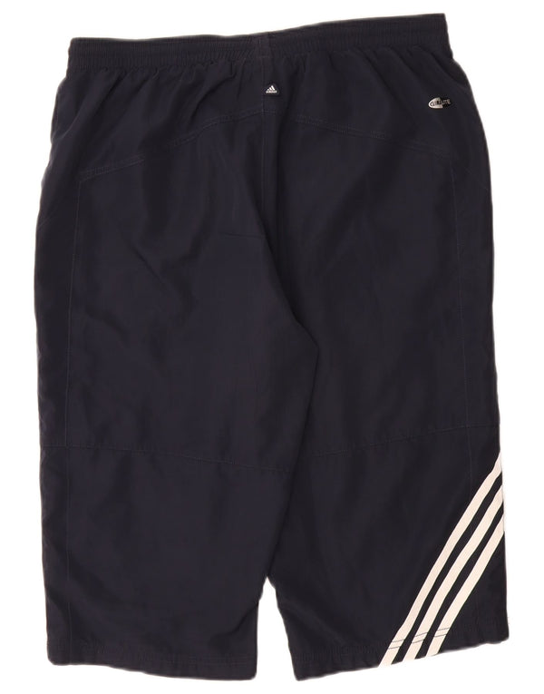 ADIDAS Mens Clima 365 Bermuda Sport Shorts Médio Azul Marinho Colorblock