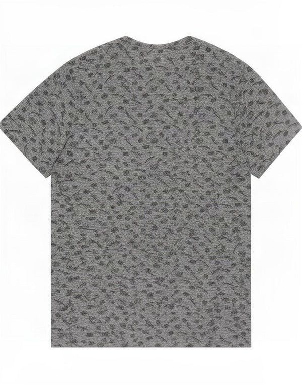 Camiseta gráfica masculina Santa Cruz Top cinza médio poliéster