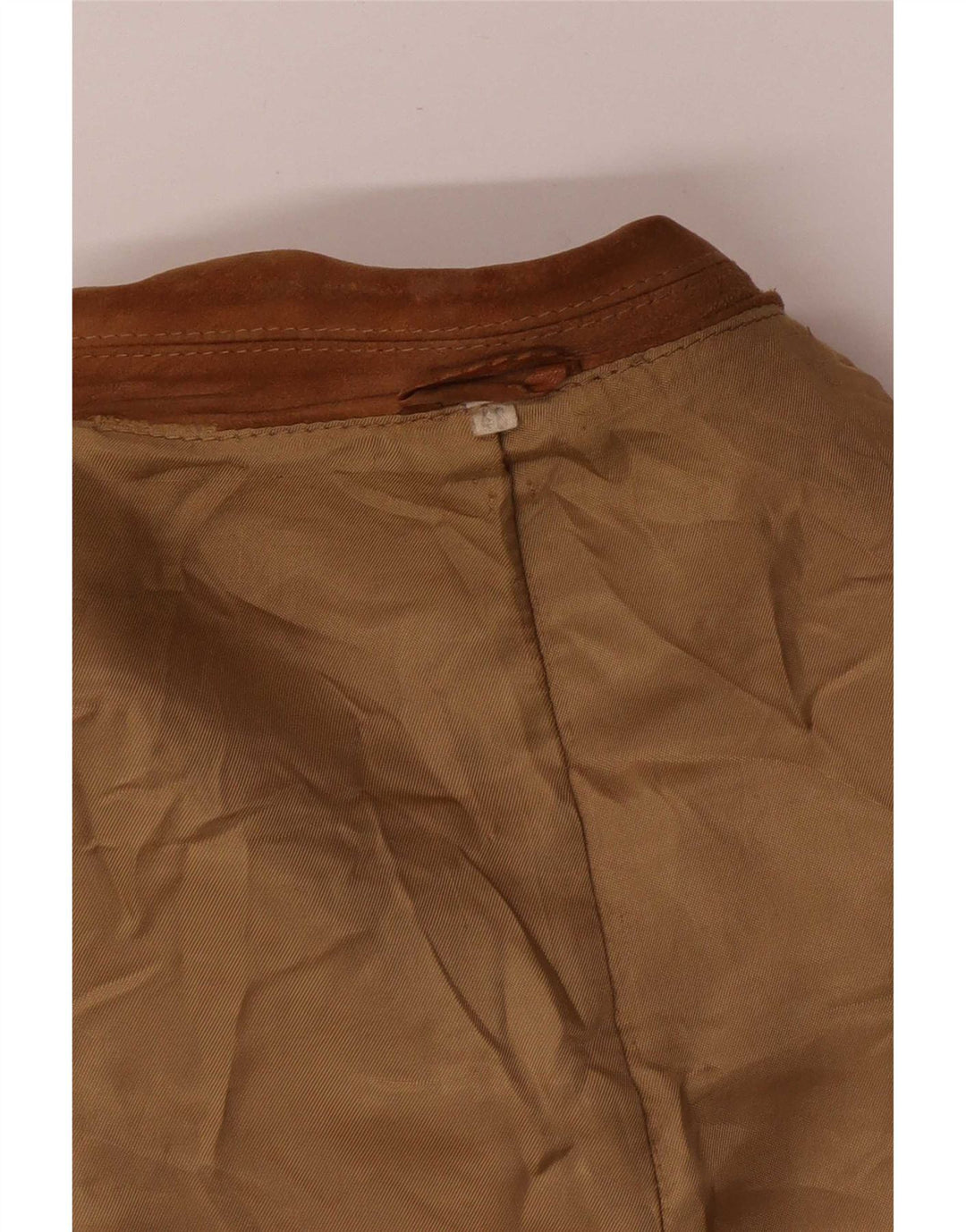 Jaqueta masculina vintage de camurça bomber IT 48 bege médio
