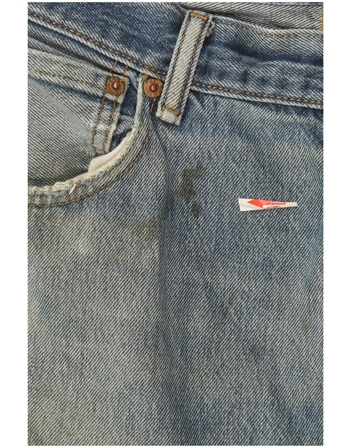 Levi's Masculino 501 Straight Jeans W36 L29 Azul Algodão